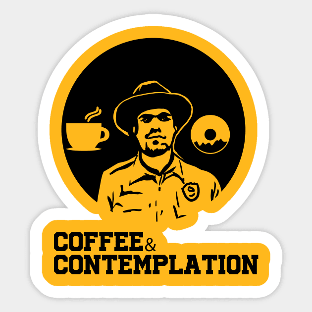 Coffee and Contemplation Sticker by Daltoon